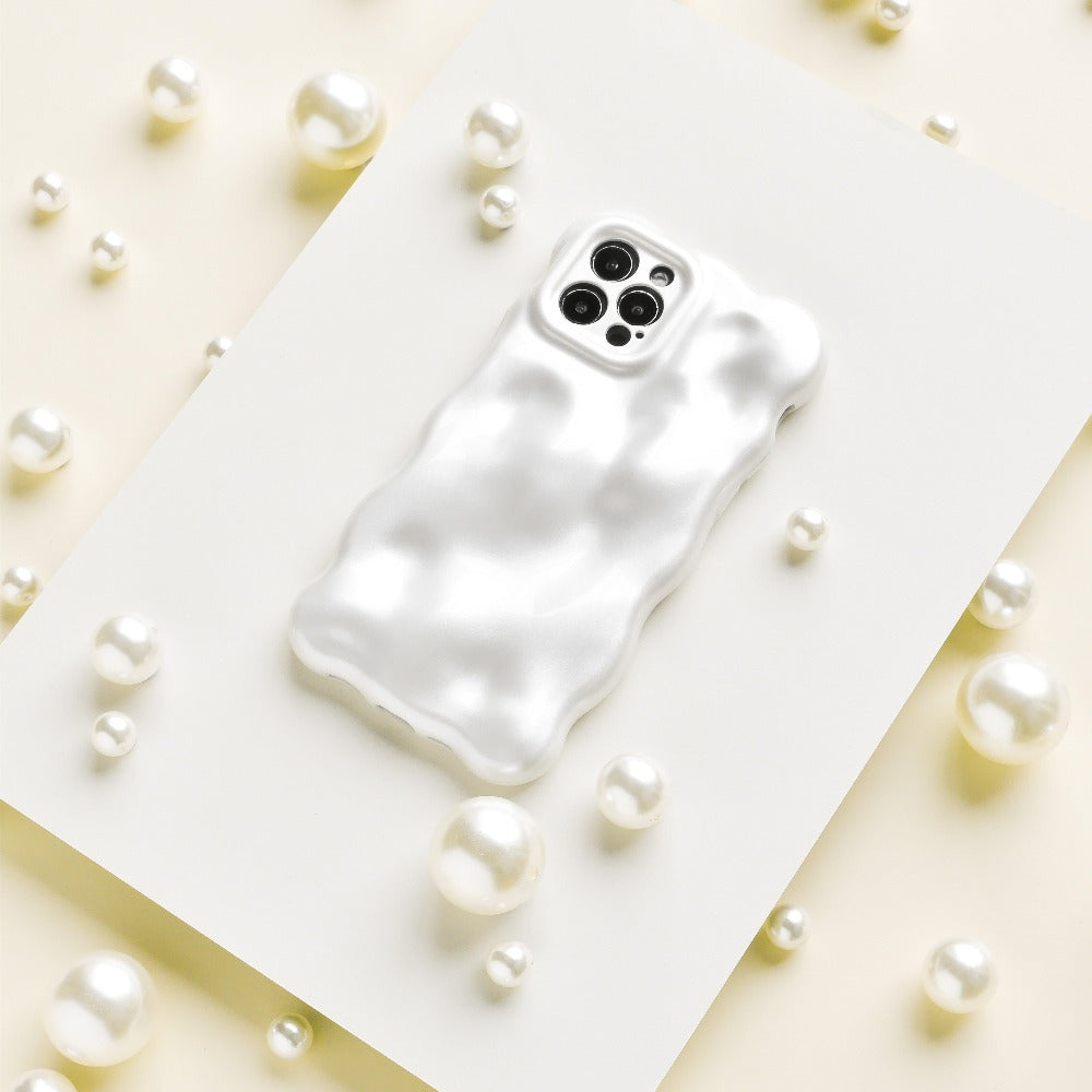 3D Pearl iPhone Case - White | Coconut Lane 3D Pearl iPhone Case - White | Coconut Lane