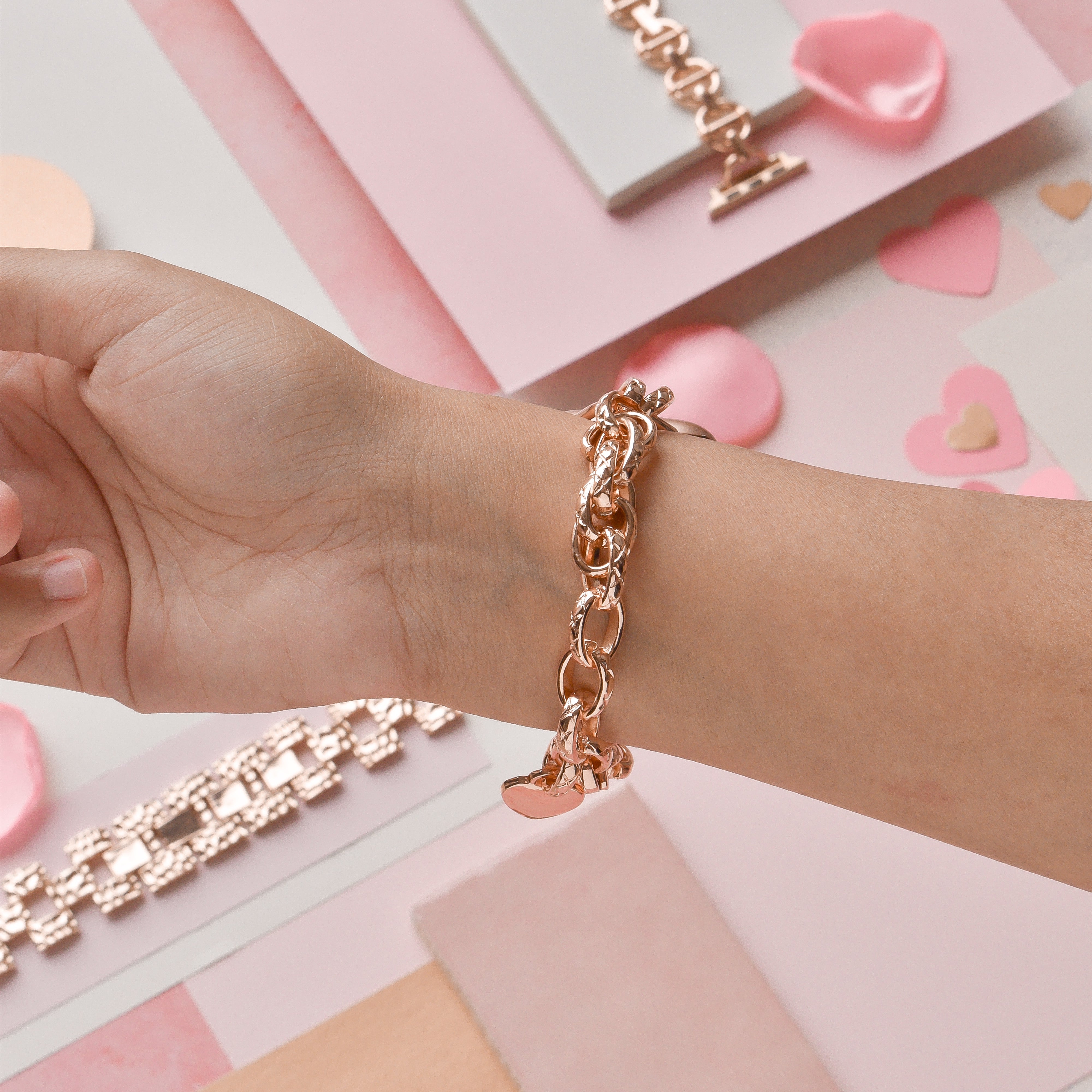 Chain Bracelet Apple Watch Strap - Rose Gold | Watch Bands