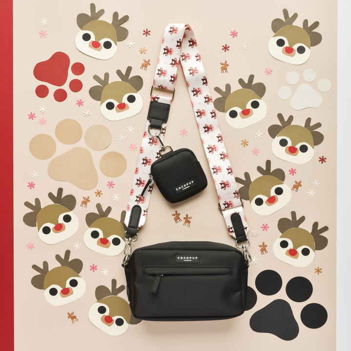 Dog Walking Black Bag Bundle - Ralphie Reindeer