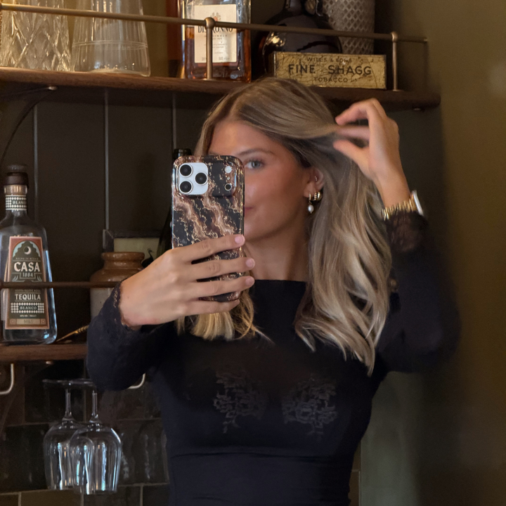 Dark Truffle Gilded Phone Case
