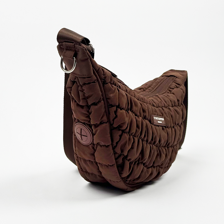 Crossbody Crescent Dog Walking Bag Bundle - Espresso