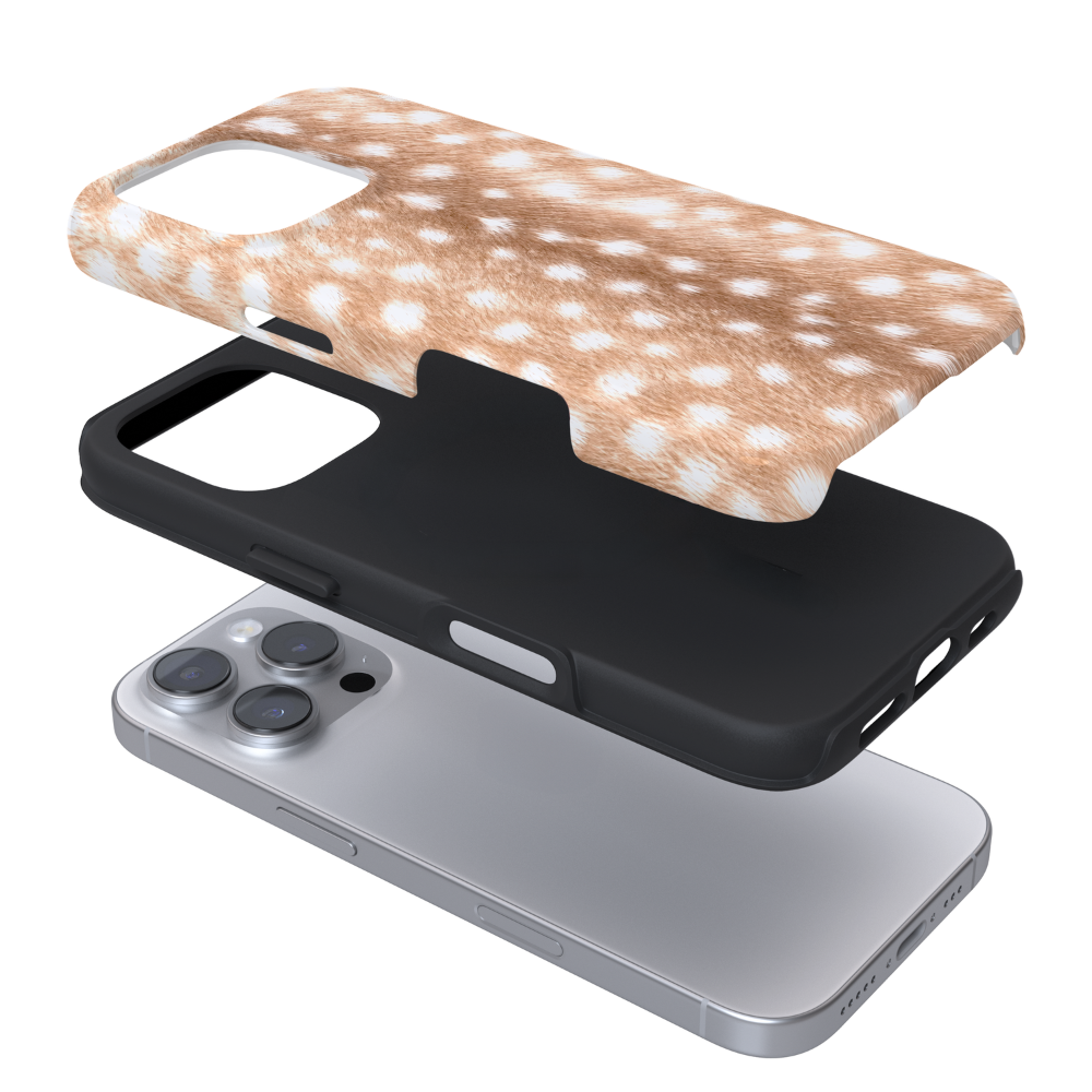 Fawn print tough phone case.