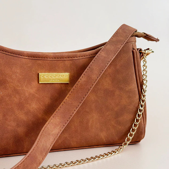 Dog Walking Bag - Tan Suedette