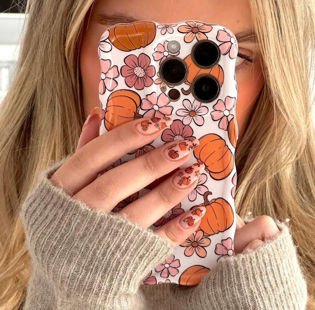 Wavy Phone Case - Pumpkin Meadow