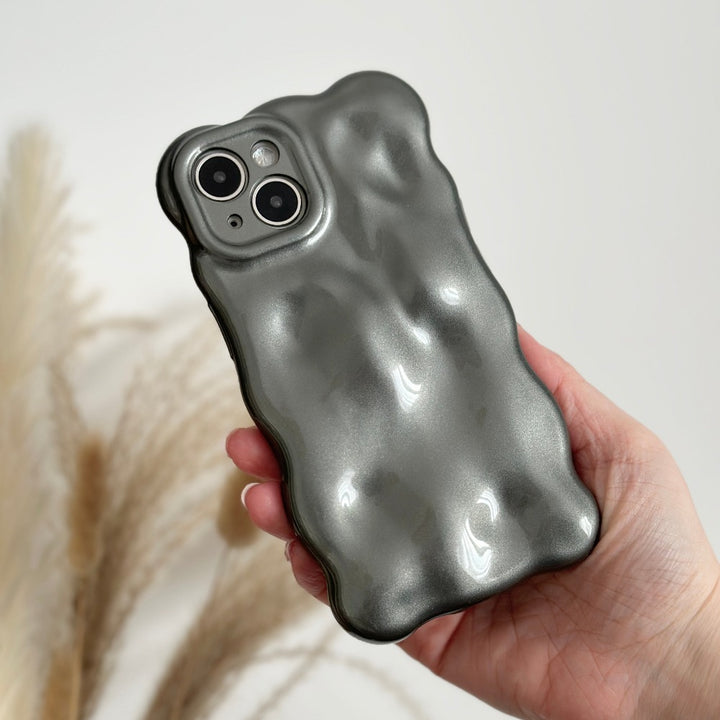 3D Pearl Phone Case - Grey