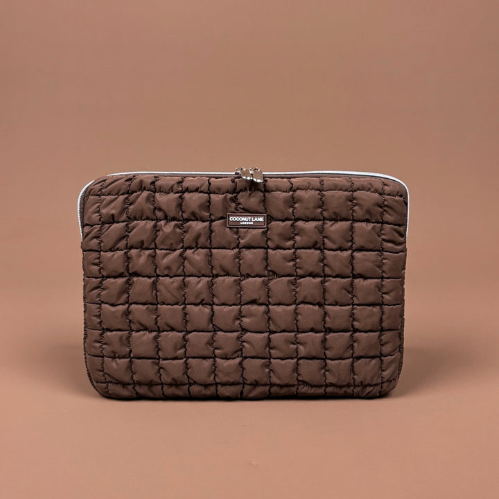 Quilted Chocolate Laptop Sleeve