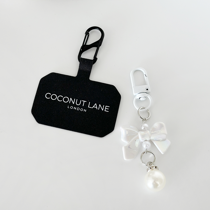 Coquette Bow Phone Keyring Bundle - Iridescent