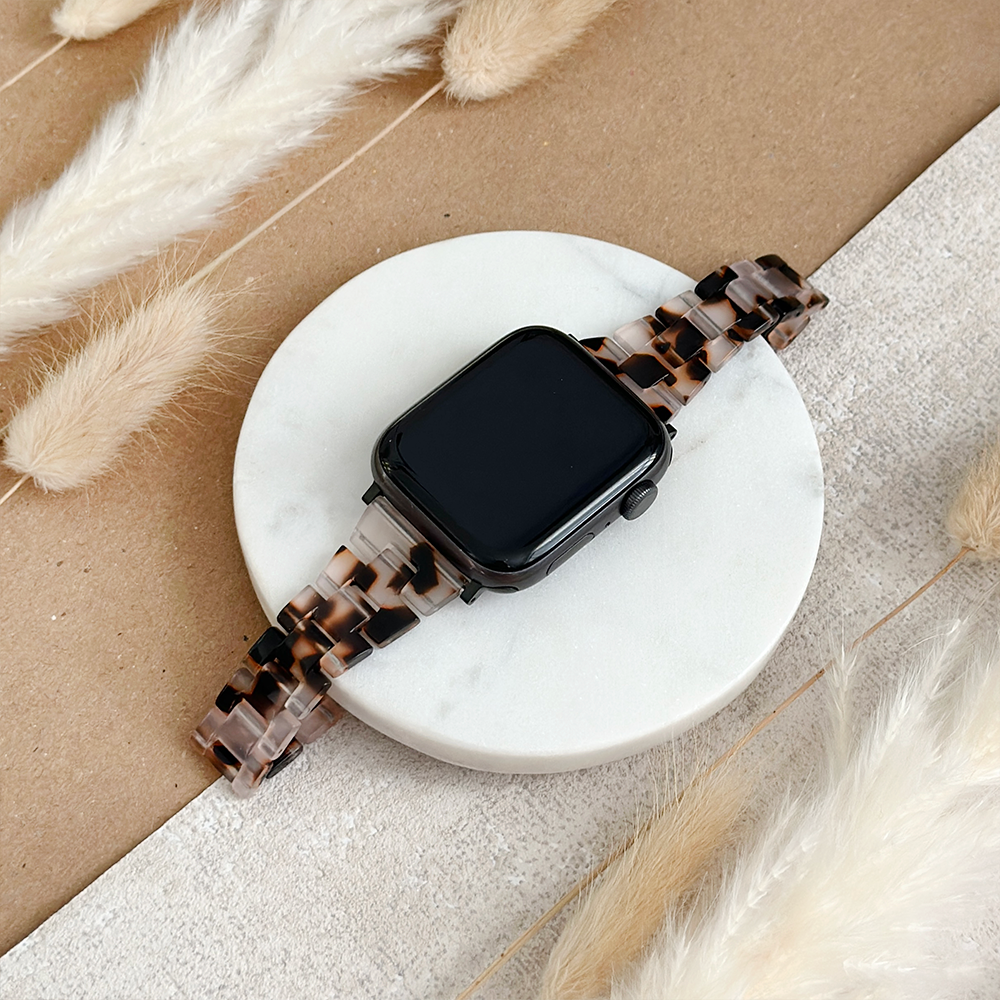 Slim Luxe Ivory Tort Apple Watch Strap