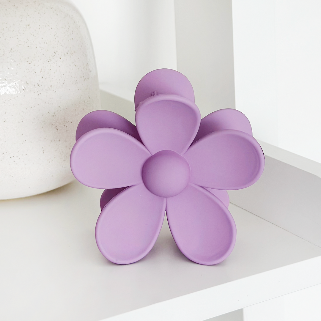 Flower Claw Clip - Lilac