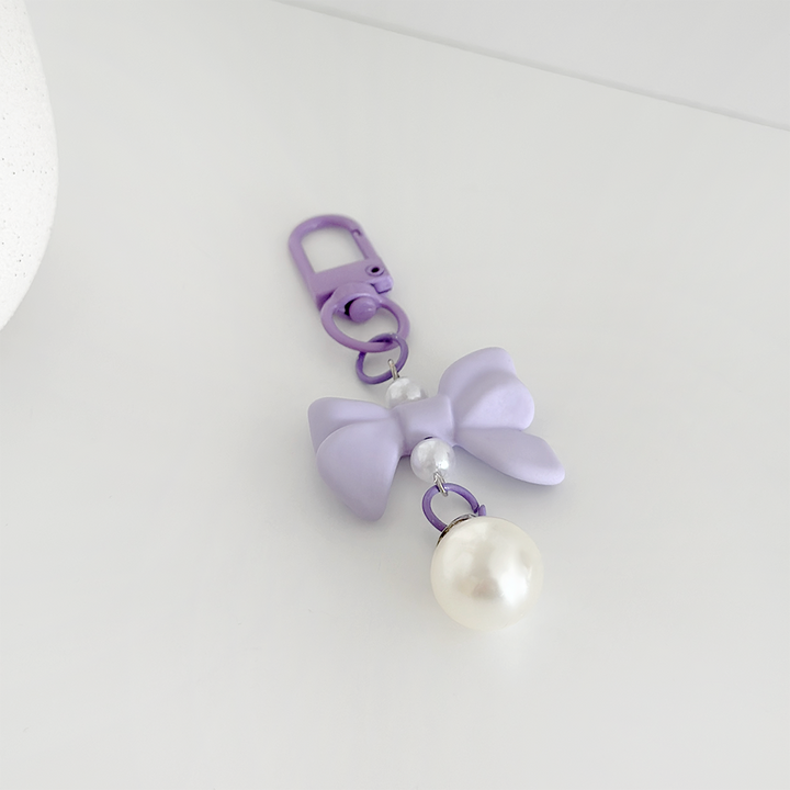 Coquette Bow Keyring - Lilac
