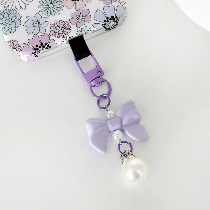 Coquette Bow Phone Keyring Bundle - Lilac