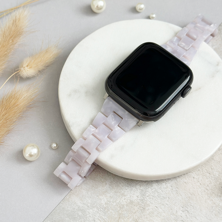 Slim Luxe Pearl Apple Watch Strap