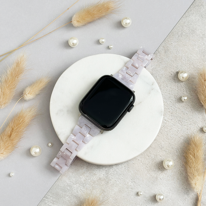 Slim Luxe Pearl Apple Watch Strap