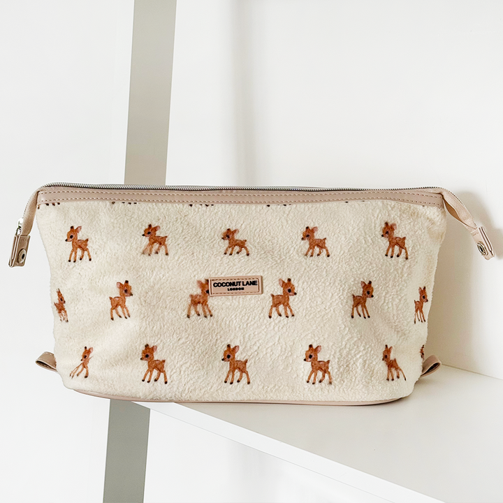Expandable Makeup Bag - Fleecy Fawn