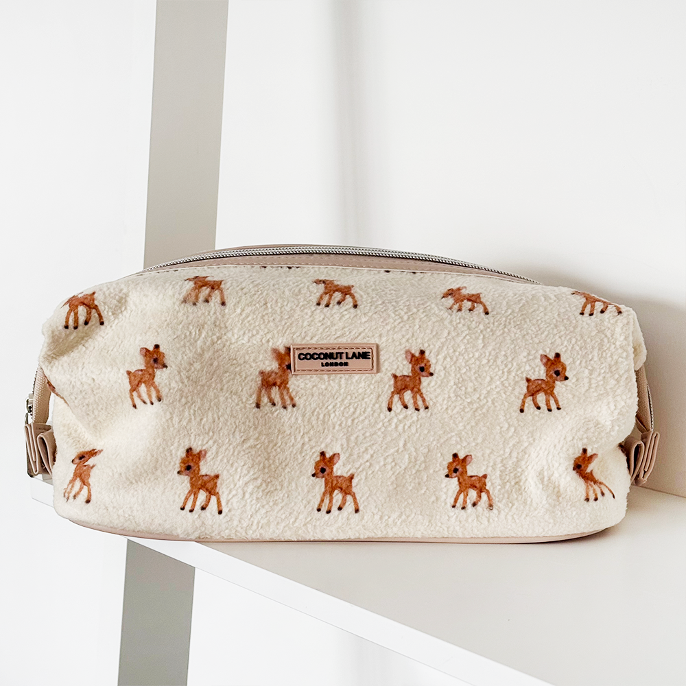 Expandable Makeup Bag - Fleecy Fawn