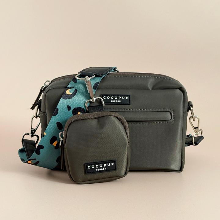 Dog Walking Mocha Bag Bundle - Khaki Leopard