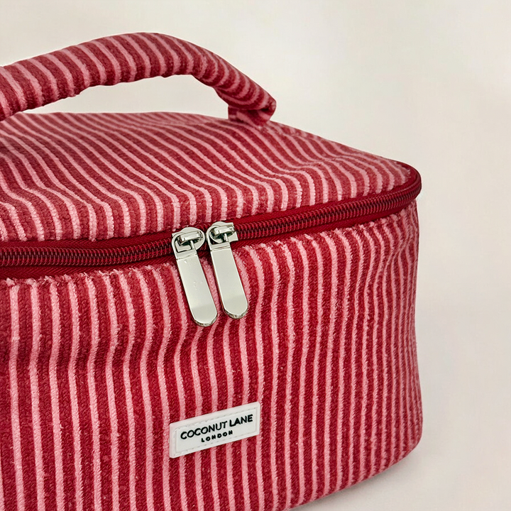 Travel Towel Vanity Case - Mulberry Stripes