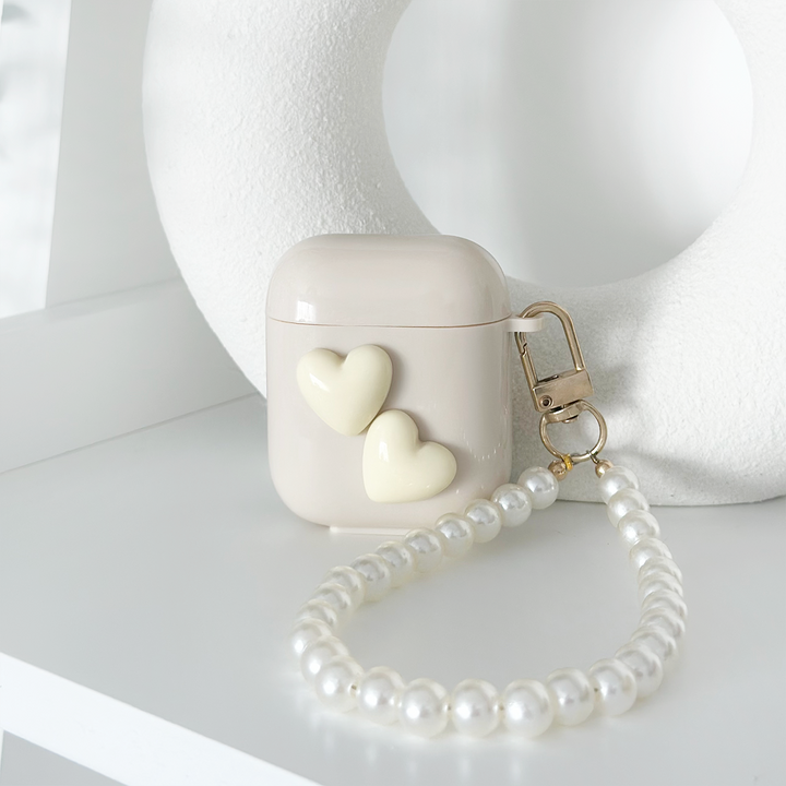 Nude Hearts Airpods Case