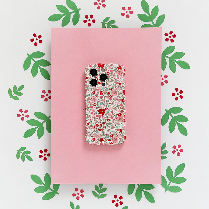 Wavy Phone Case - Cute Flowers