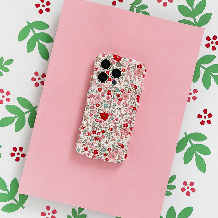 Wavy Phone Case - Christmas Flowers