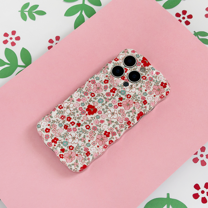 Wavy Phone Case - Cute Flowers