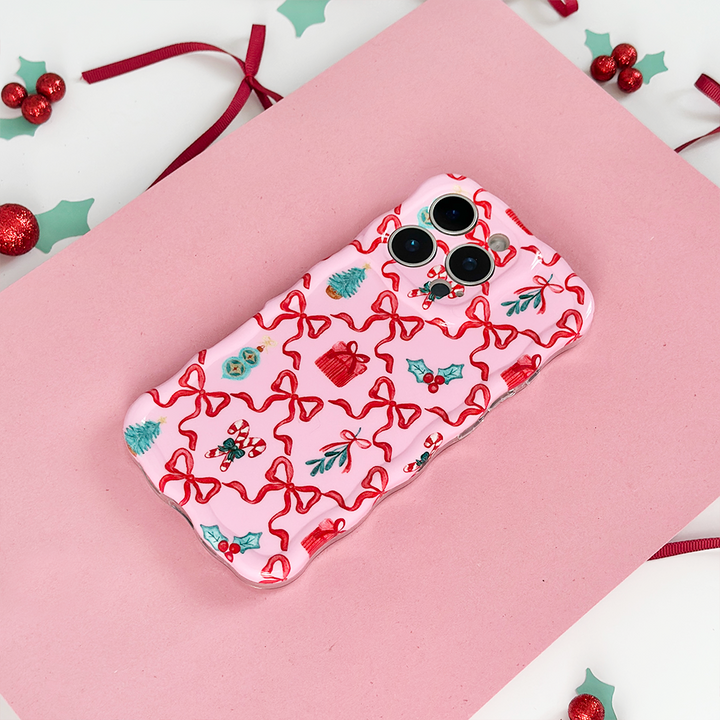 Wavy Phone Case - Christmas Kisses