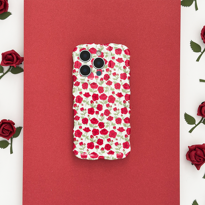 Wavy Phone Case - Buy Me Roses Crimson