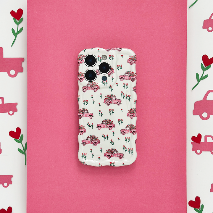 Wavy Phone Case - Love Truck