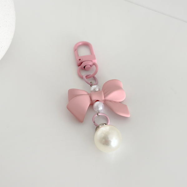 Lemua Small Pink Bow Keychain - Dainty Accessory For Keys Or Handbags - View #10