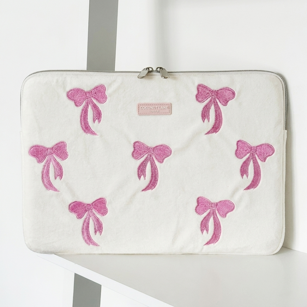 LUXE Pink Bow Laptop Sleeve