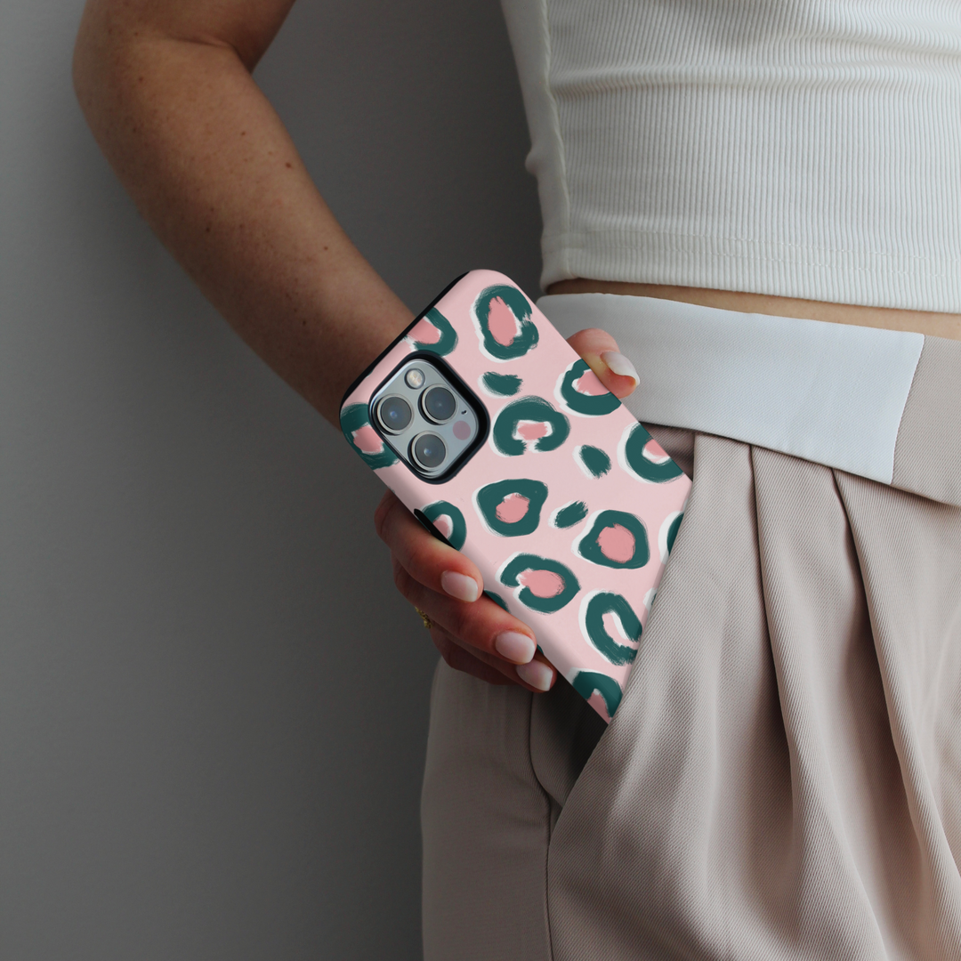 Tough Phone Case - Pink Leopard