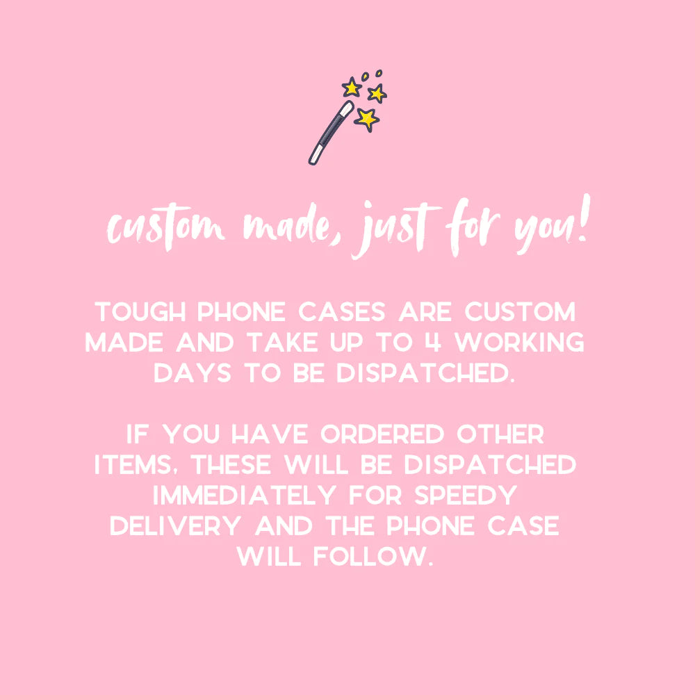 Personalised Single Initial Phone Case Holo Bubble Coconut Lane