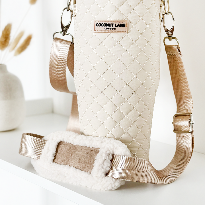 Tumbler Carry Case - Quilted Cream