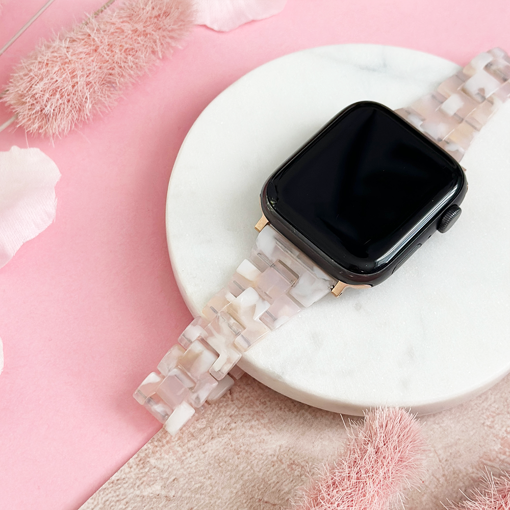 Slim Luxe Rose Apple Watch Strap