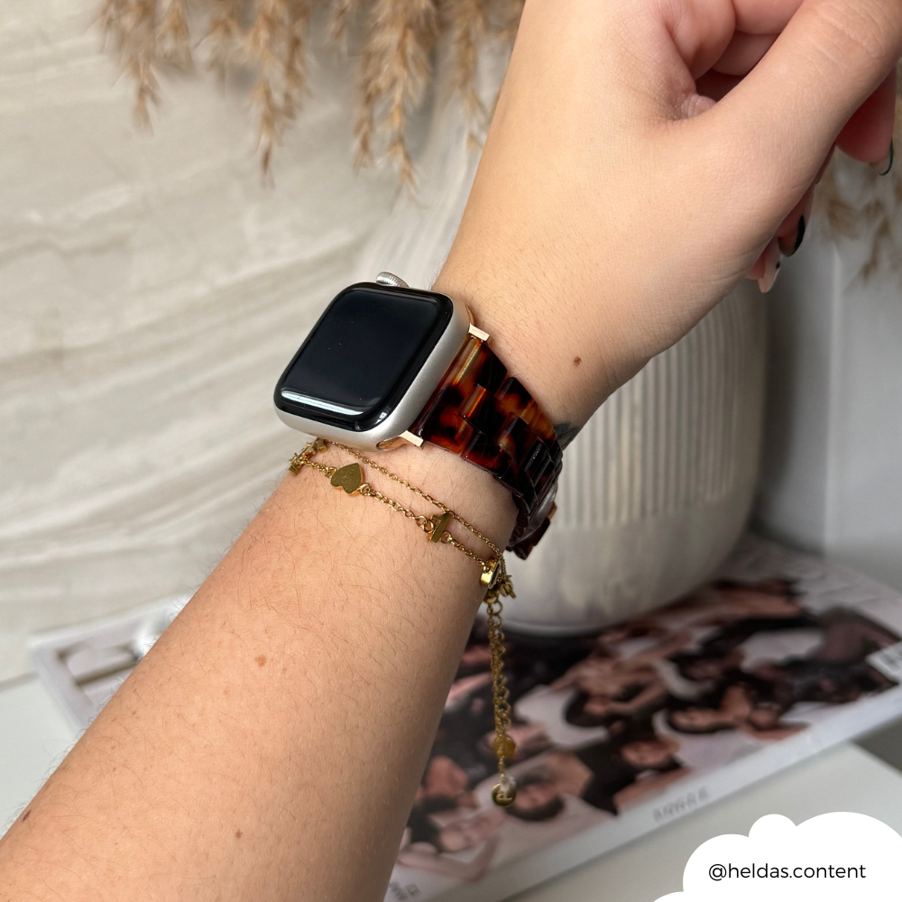 NEW - Slim Luxe Tortoiseshell Apple Watch Strap