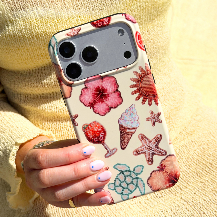 Close up of Tough Island Girl Phone Case