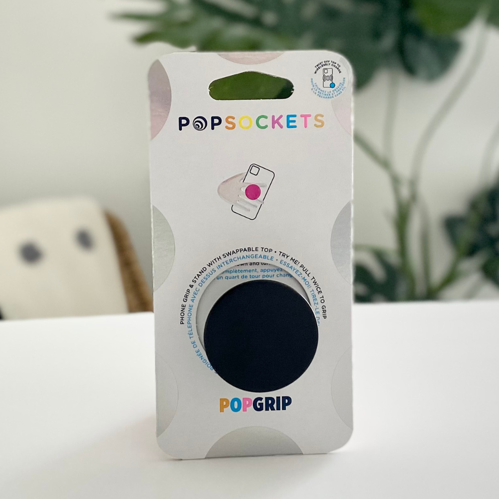 PopSocket Grip Black Phone Rings Coconut Lane