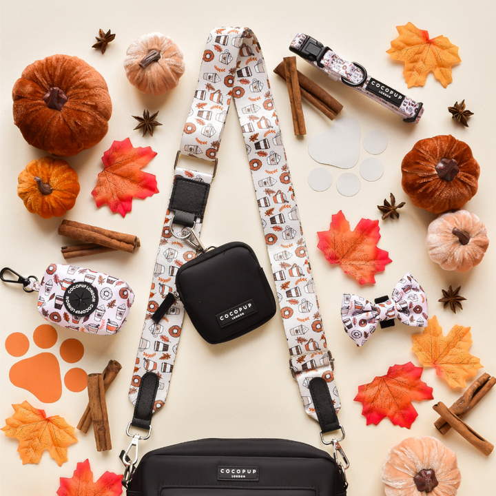 Dog Walking Black Bag Bundle - Autumn Spiced Latte