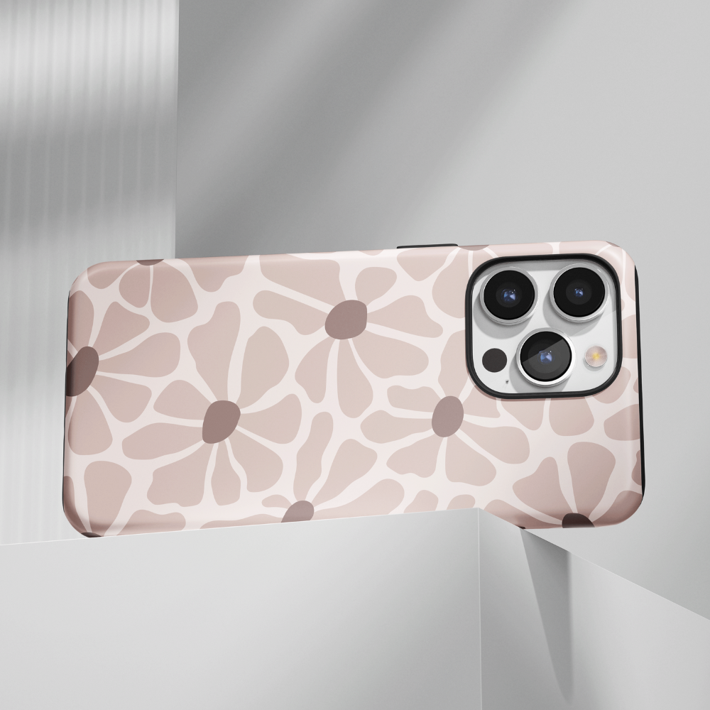 Tough Phone Case - Nude Abstract Flowers