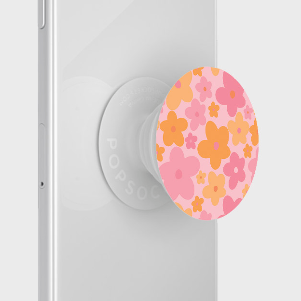 PopSocket Grip - Pink & Orange Bloom