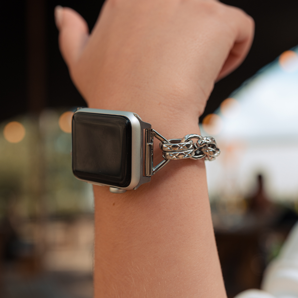 Chain Bracelet Apple Watch Strap Silver