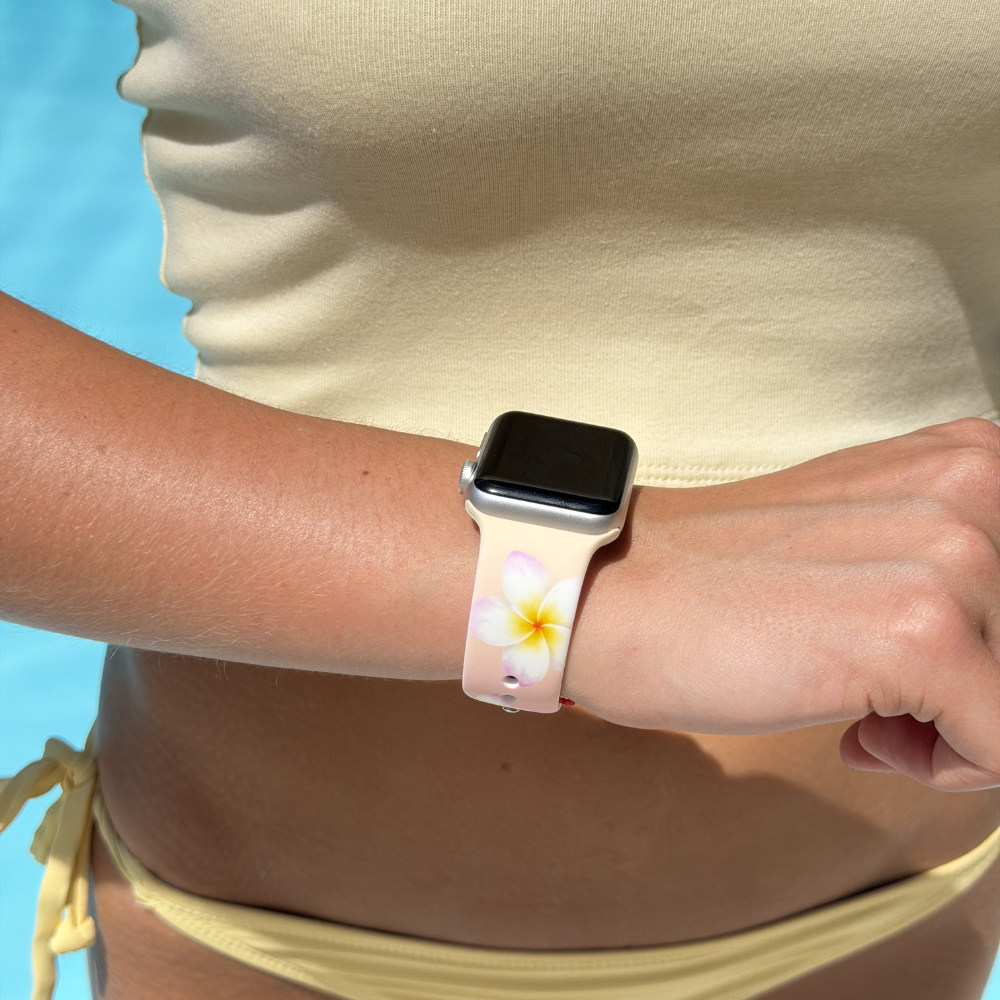 Close up Aloha Bloom Watch Strap
