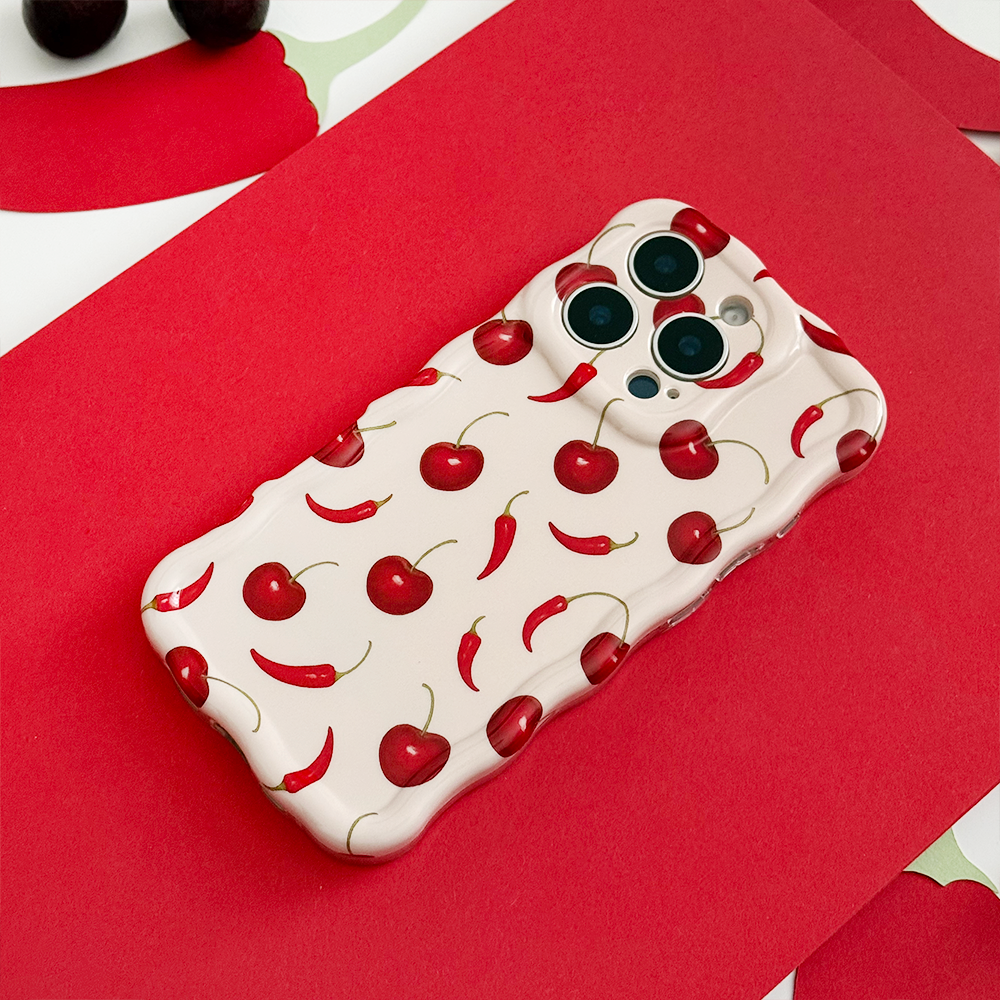 Wavy Phone Case -  Cherry Spice