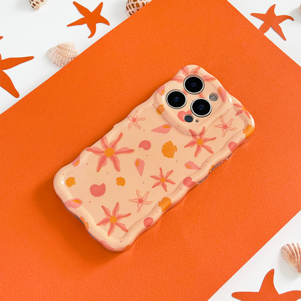 Wavy Phone Case - Peachy Beach | Phone Cases | Coconut Lane Wavy Phone Case - Peachy Beach | Phone Cases | Coconut Lane