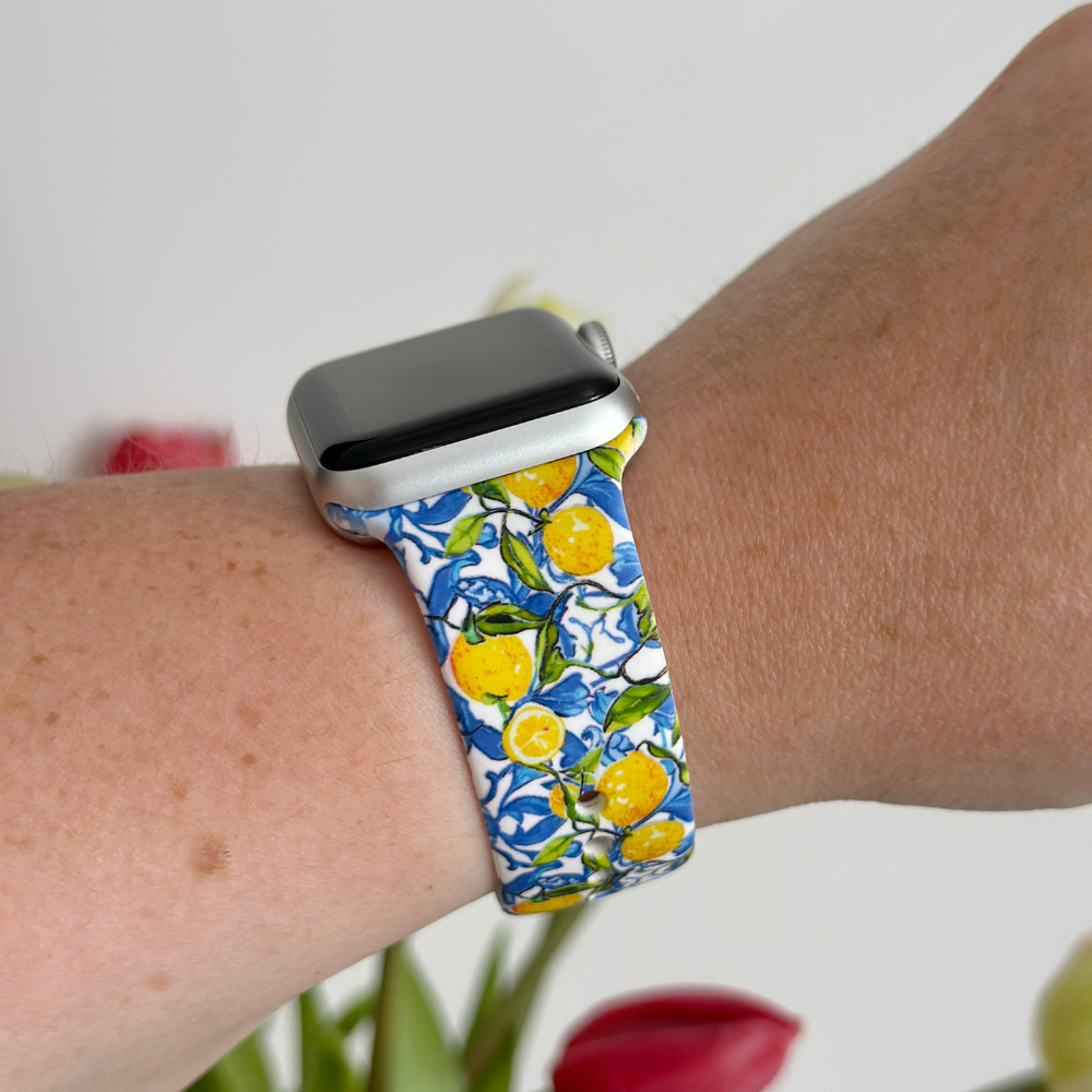 Amalfi Lemon Apple Watch Strap Watch Bands Coconut Lane