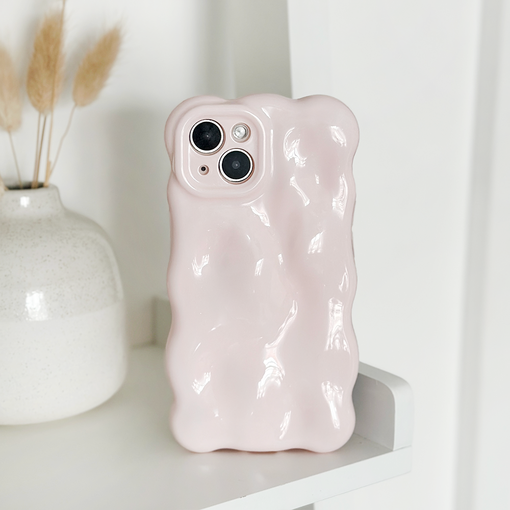 3D Bubble Phone Case - Powder Pink