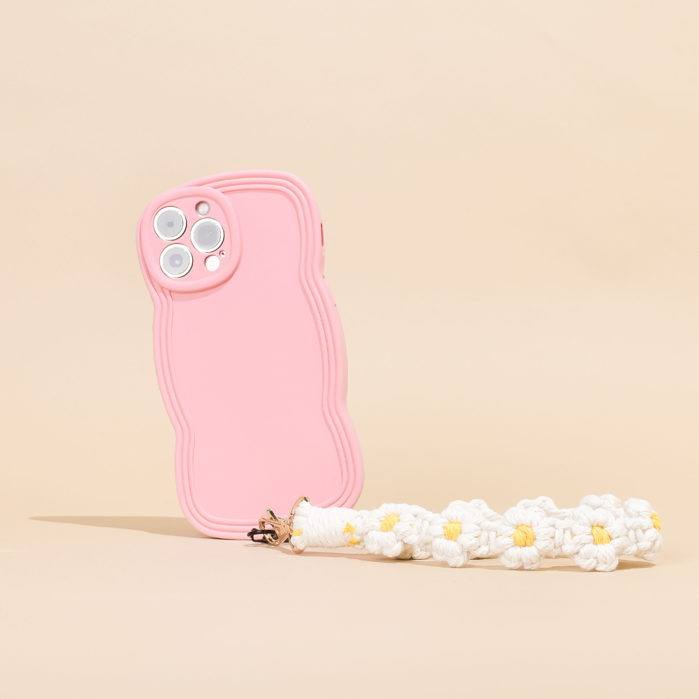 Crochet Flower Phone Strap Bundle - White Daisy