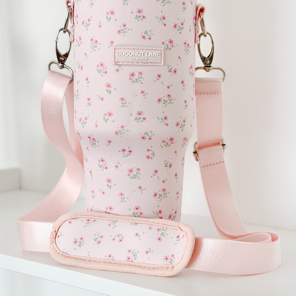 Tumbler Carry Case - Ditsy Floral Pink