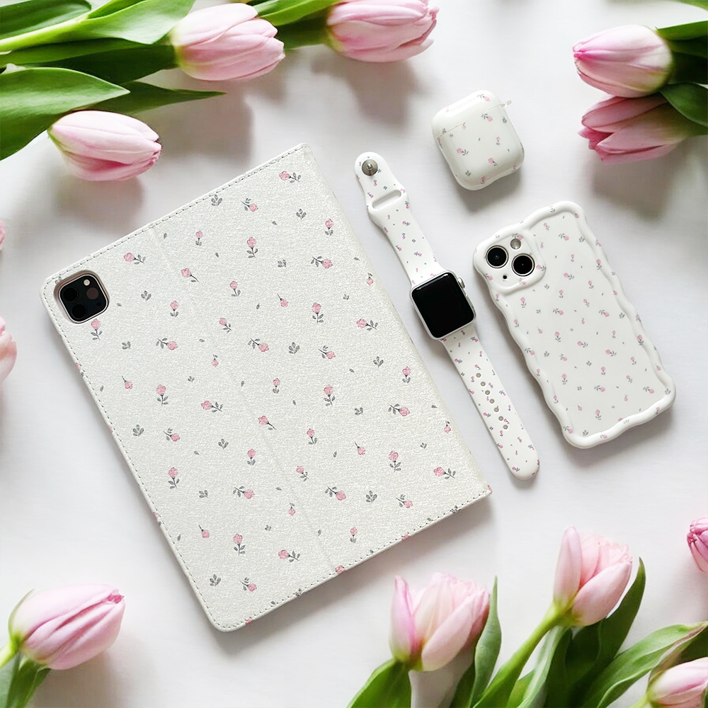 Universal Pu Leather Tablet Case Butterfly And Flower Design