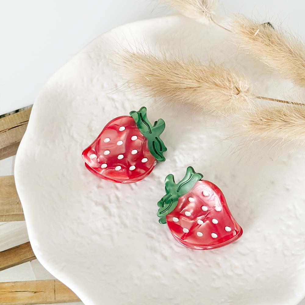Strawberry Mini Claw Clips Coconut Lane strawberry-mini-claw-clips-coconut-lane